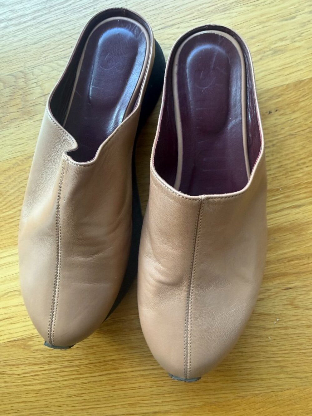 Staud Tan Leather Mule Size 39